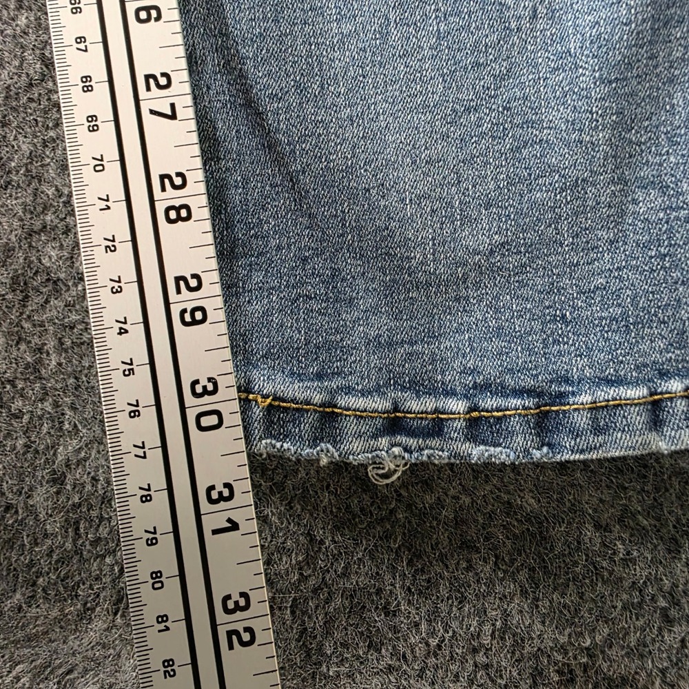 Maurices M Jeans High Rise Straight Leg Carpenter Pocket Blue Denim 12 Reg Women - Picture 11 of 11